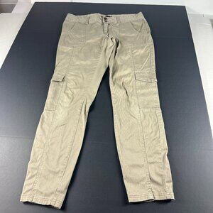 PrAna Pants Women's 34x30* Low Rise Cargo Tan Faded Hiking Stretch Tag 10